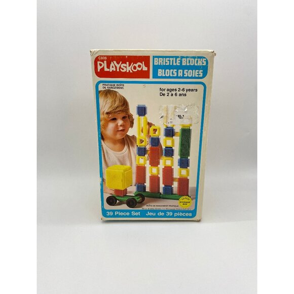 Vintage Playskool Bristle Blocks Set Not Complete - Picture 1 of 8